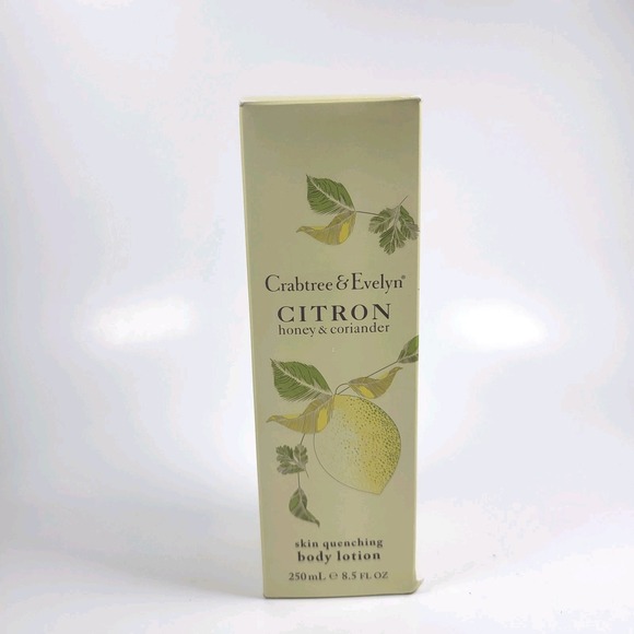 CRABTREE & EVELYN CITRON HONEY& CORIANDER BODY LOTION 8.5...